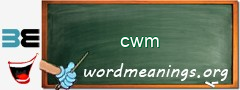 WordMeaning blackboard for cwm